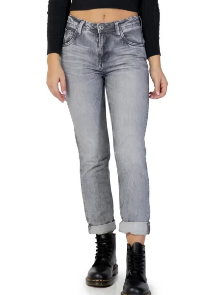 Blugi boyfriend Pepe Jeans negru