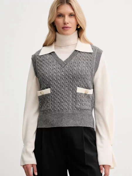 Fracomina kamizelka szary