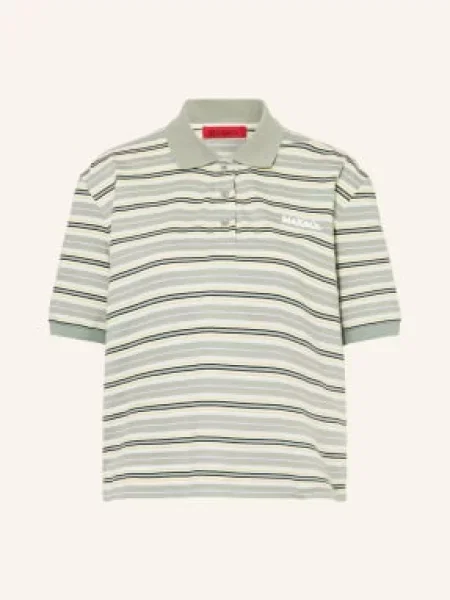 Max & Co. Jerseyové Polo Tričko Mandare / šedá / žlutá bílá