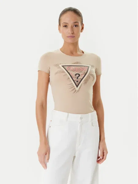 Тениска Guess бежово