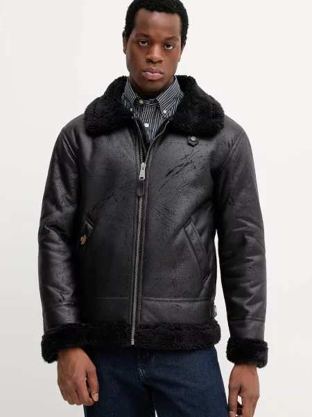 ALPHA INDUSTRIES Geacă de iarnă FL' negru