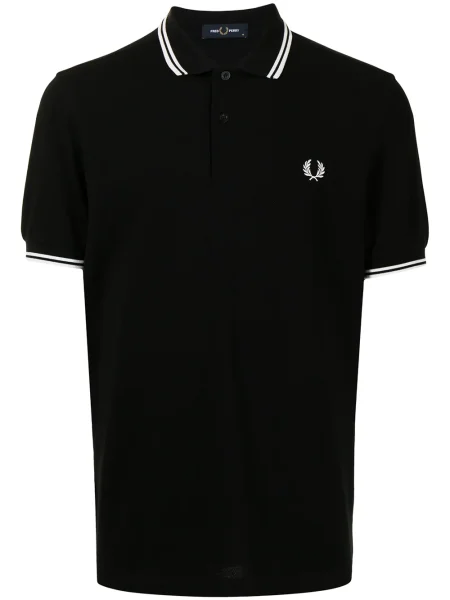 Поло тениска Fred Perry черно