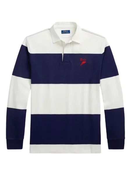 Pletene sportske kratke hlače Polo Ralph Lauren s printom bijela