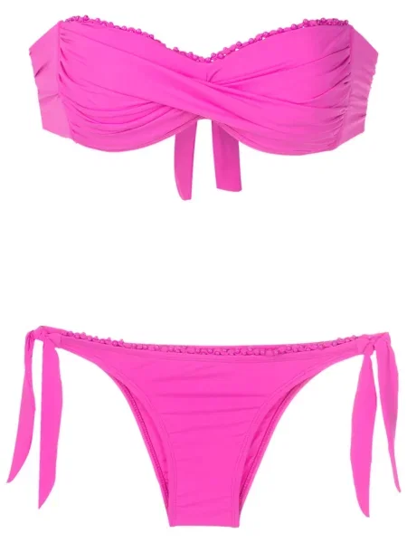 Bikini Amir Slama cu mărgele roz