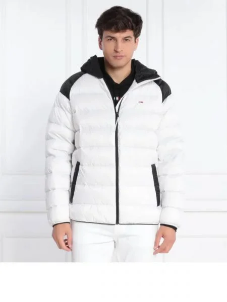 Tommy Jeans De puf geacă LIGHT DOWN alb