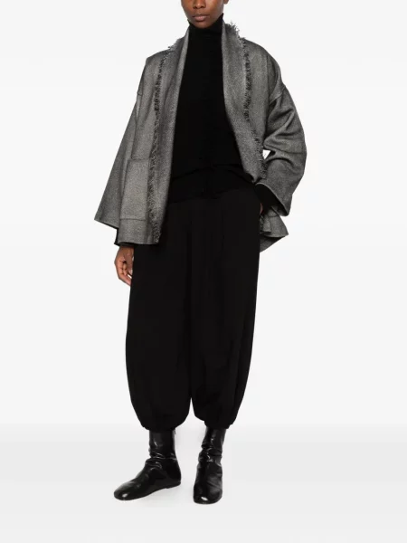 Geacă Avant Toi cu model herringbone negru