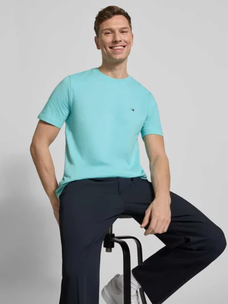 T-shirt o kroju regular fit z czystej bawełny Tommy Hilfiger