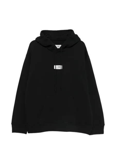 Hanorac cu glugă Maison Margiela cu autograf negru