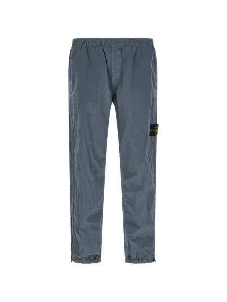 Pantaloni Stone Island cu strasuri alergare albastru