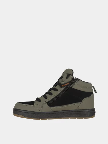 Детские кеды Skechers оливковые