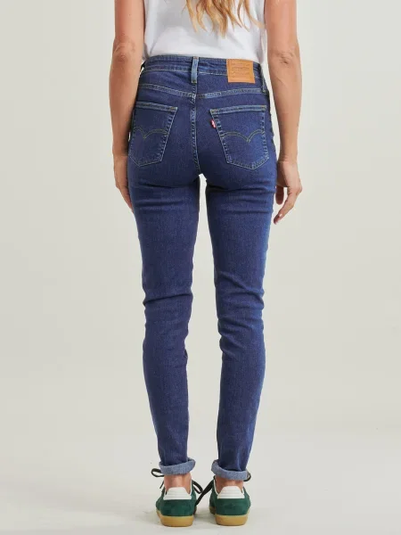 Blugi skinny Levi's® cu talie înaltă albastru