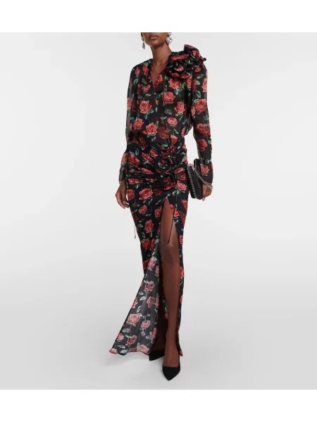 Pantofi cu toc Manolo Blahnik din piele de căprioară negru