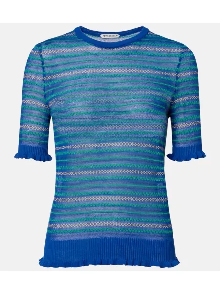 Tricou Jw Anderson cu dungi albastru