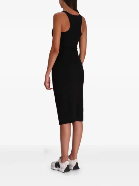 Rochie midi Armani Exchange până la genunchi de costum negru