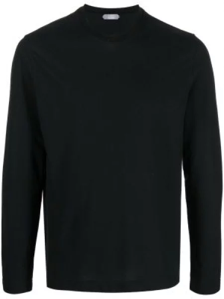 Lung tricou Zanone negru