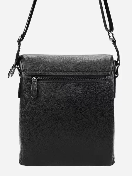 Кожаная сумка Borsa Leather черная