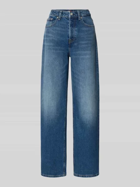 Jeansy Wide & Loose Fit z mieszanka bawełny Tommy Jeans niebieskie