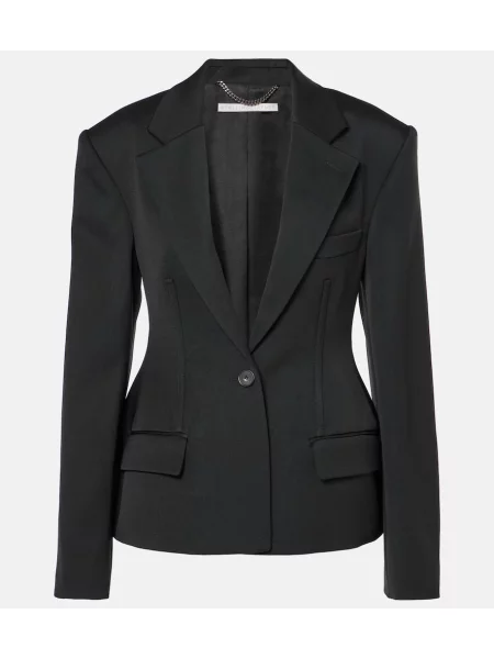 Marynarka Stella Mccartney wełniana jednorzędowa czarna