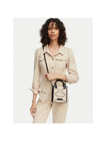 Karl Lagerfeld torebka crossbody K/VILLE beżowa