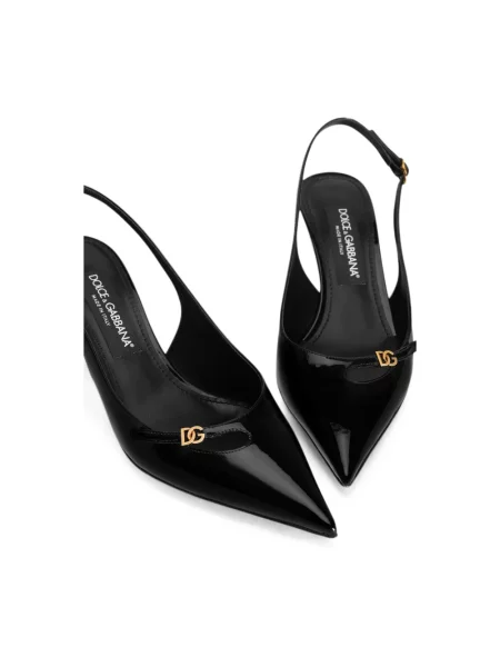 Czółenka Dolce And Gabbana skórzana czarna