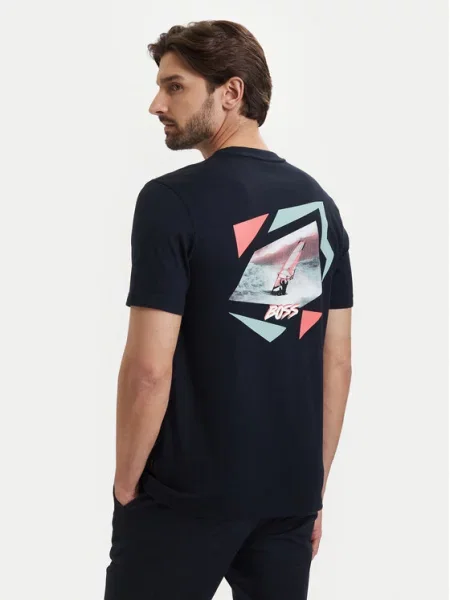 BOSS T-Shirt Movement Granatowy