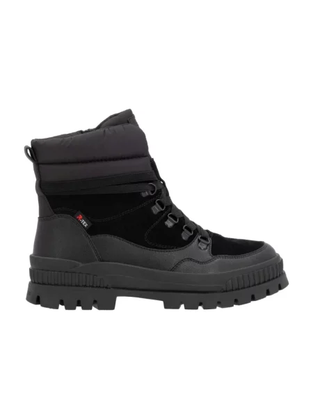 Buty do kostki Rieker skórzane czarne
