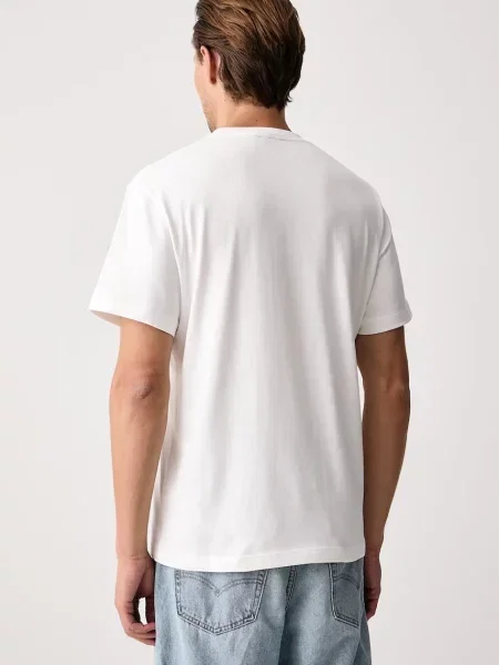 Lacoste tricou basic pentru bărbați din alb