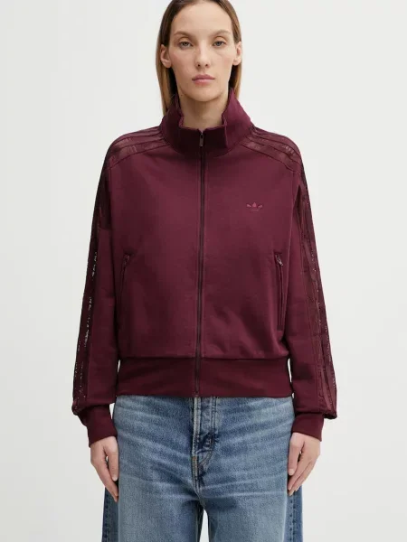 Adidas Originals bluza FIREBIRD LACETT bordowa