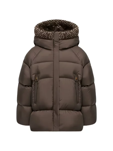 Kurtka dziecięca Moncler Enfant brązowa