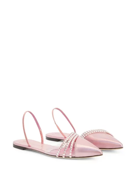 Kalnų krištolas bateliai Giuseppe Zanotti slingback rožinė