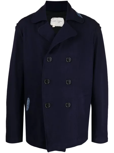 Dvouřadá džínová bunda Greg Lauren modrá