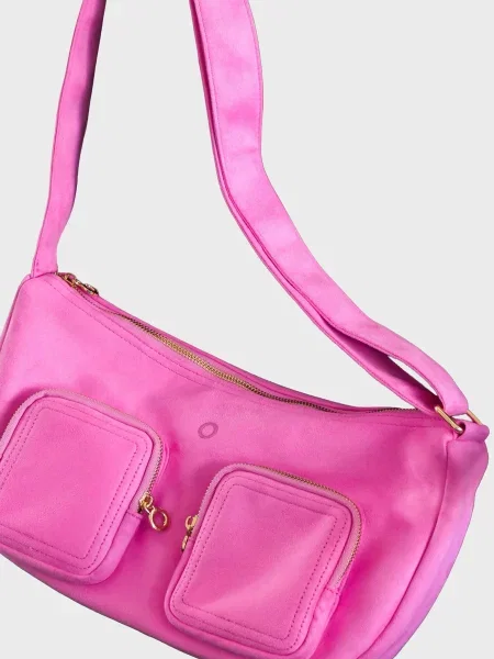 Замшева сумка O Bag рожева