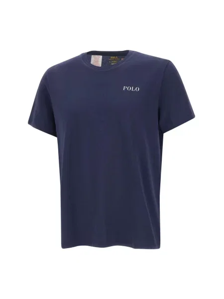 Polo Ralph Lauren t-shirt granatowy z nadrukiem niebieska