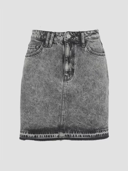 Джинсова спідниця GUESS сірий