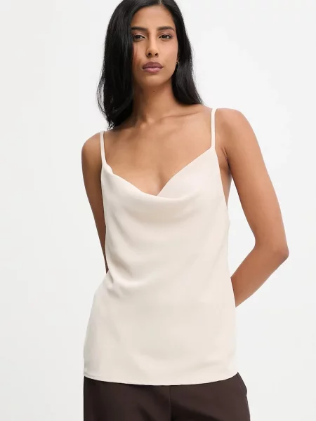 Блуза Answear.LAB дамска с изчистен дизайн бежово