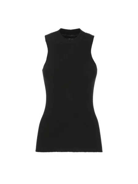 Top Rick Owens wełniany czarny