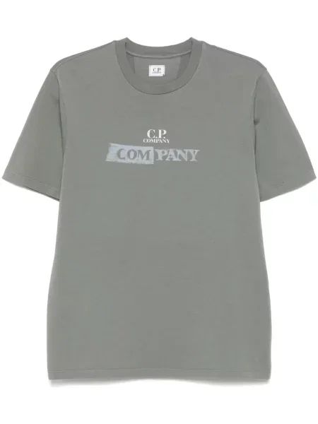 Tricou C.p. Company cu imagine din jerseu gri