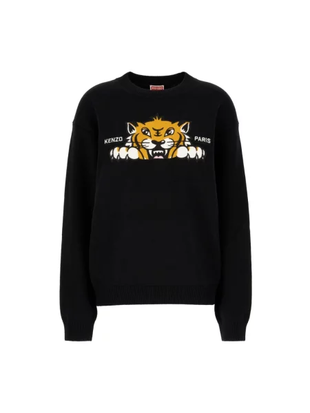Sweter Kenzo w tygrysie prążki czarny