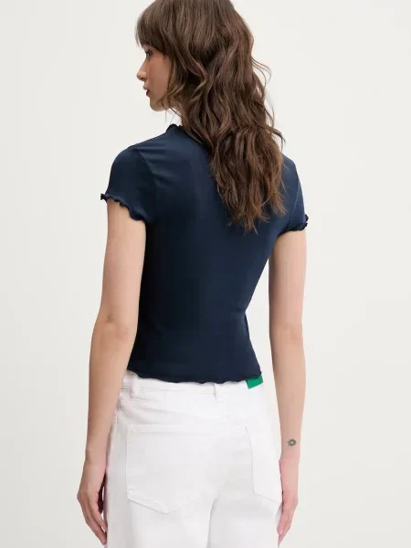 Kratka majica Tommy Jeans mornarsko modra
