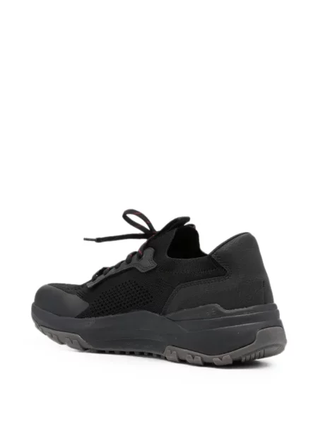 Sneakerși Bugatti cu șireturi plasă negru