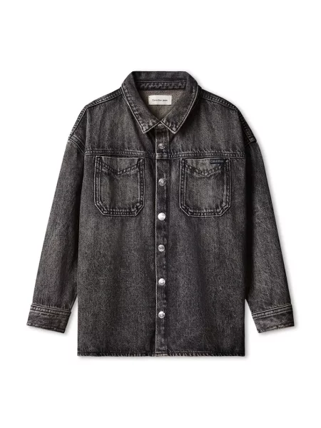 Calvin Klein Jeans cămașă pentru copii din negru