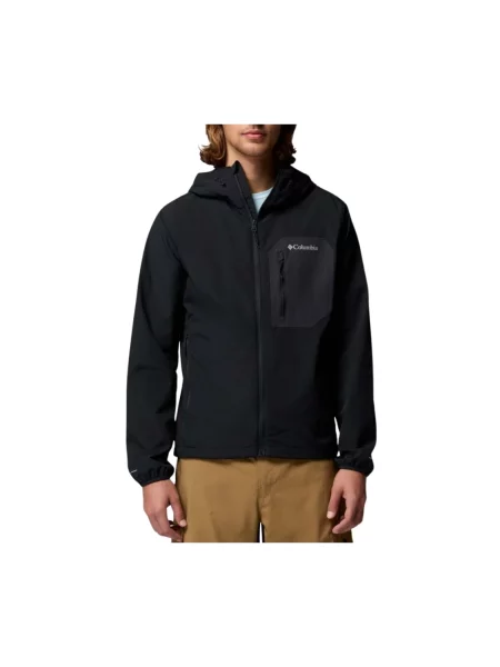 Kurtka Columbia z kapturem softshell czarna