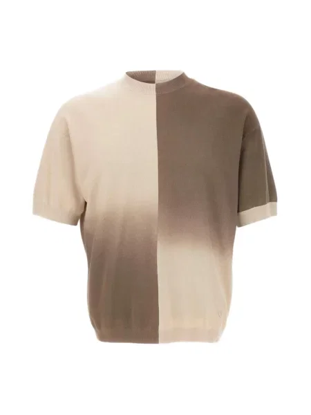 Dzianinowy sweter Emporio Armani beżowy