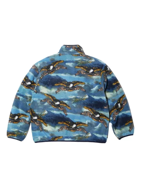 Geacă Supreme din fleece albastru
