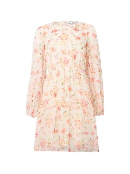 VILA Rochie VIEMMA verde / portocaliu alb