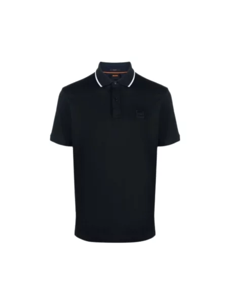 Koszulka polo Boss Orange niebieska