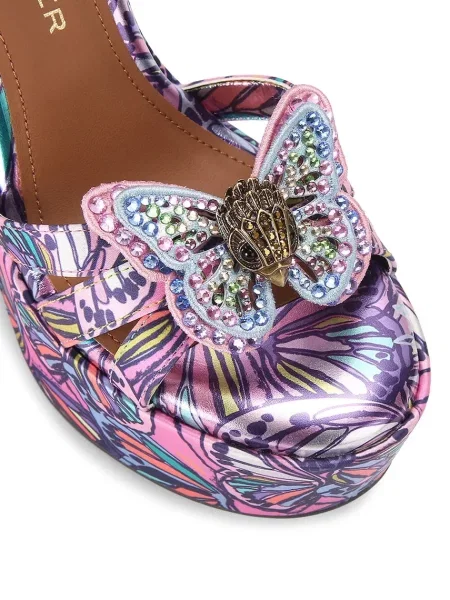 Kurt Geiger London szandál éksarokkal Butterfly Ankle Tie Wedge