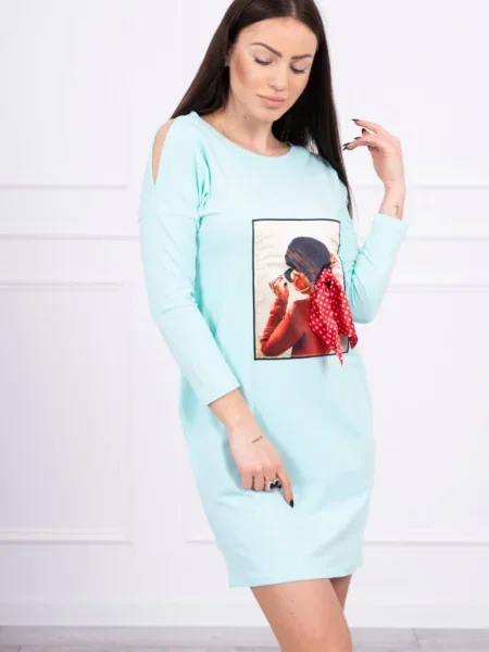Rochie Kesi cu funde cu buline de costum