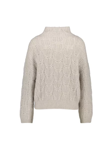 Dzianinowy sweter z golfem Hemisphere do golfa szary