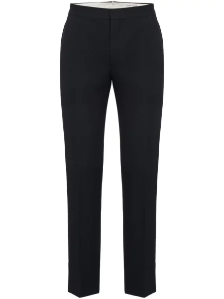 Pantaloni Alexander Mcqueen de lână negru